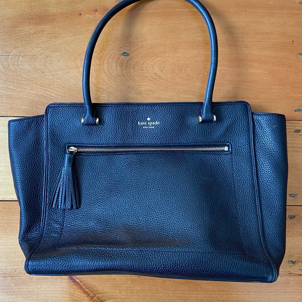 Kate Spade Black Pebbled Leather Purse